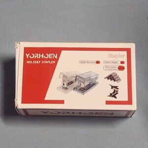Yorhoen Clear & Blue Desktop Stapler Set – Includes 2 Staplers + 4000 Staples